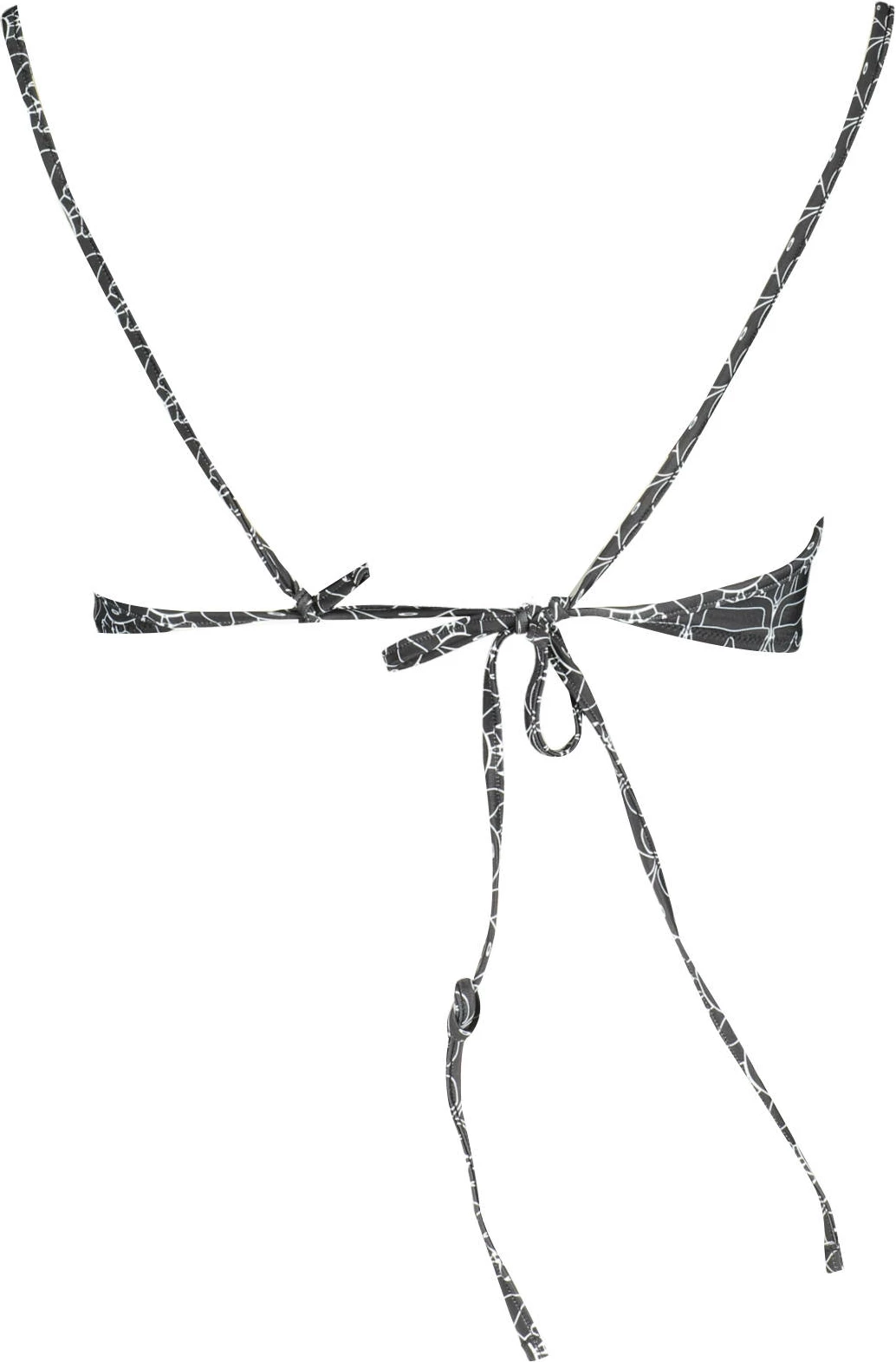 Bikini top KARL LAGERFELD BEACHWEAR za ženske, črn