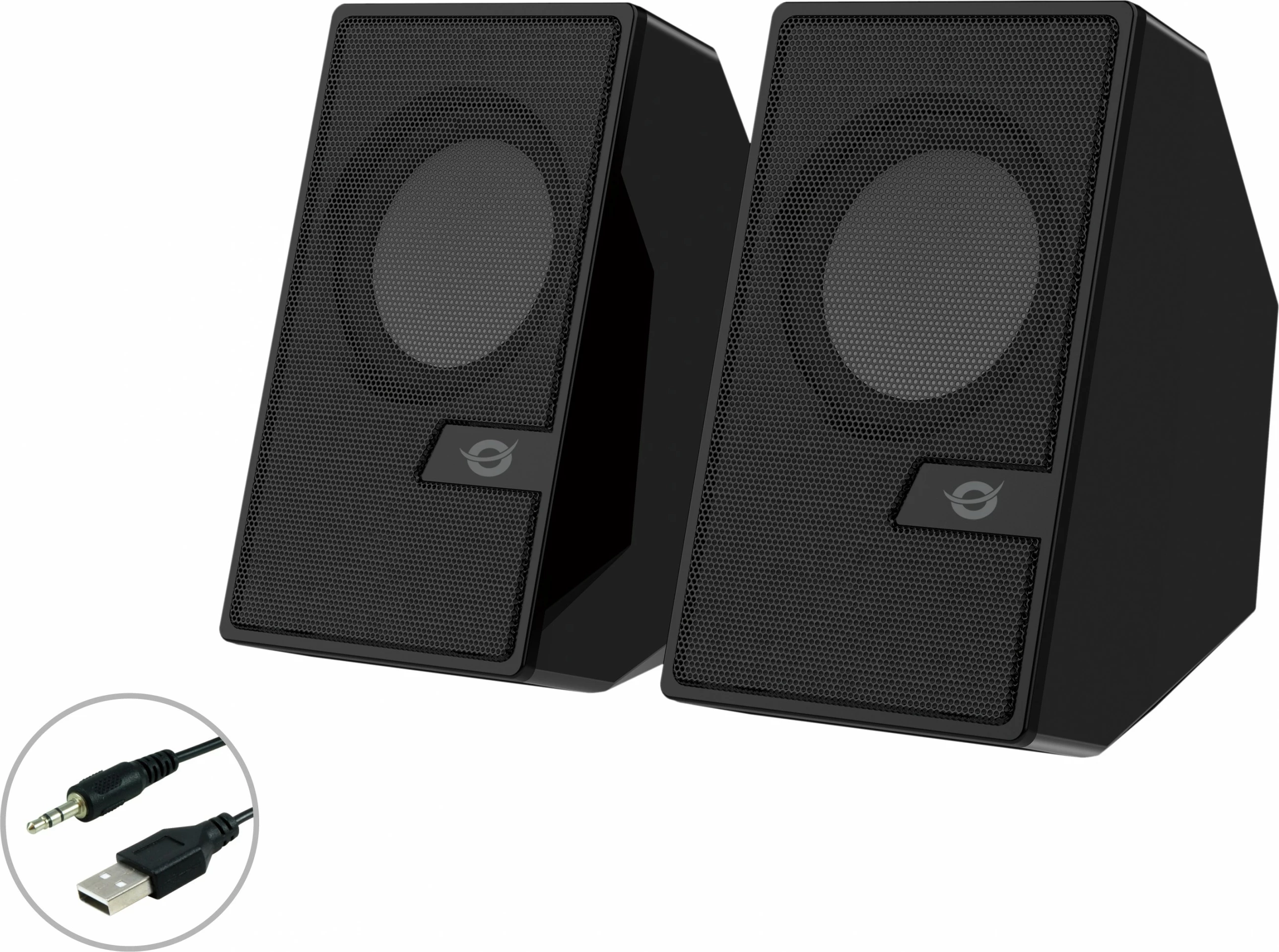 Bluetooth zvočniki Conceptronic 2.0, 6W, s daljinskim upravljalnikom, črni