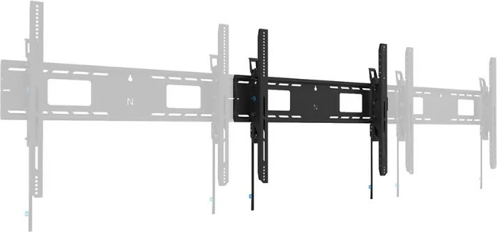 Stenski nosilec za TV Neomounts WL35-750BL18 LEVEL, 43–98", jeklo, črn