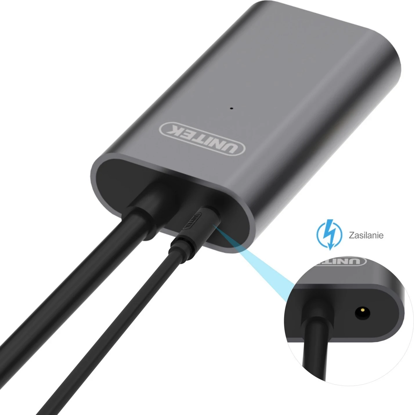 USB kabel 10 m, črn - Unitek