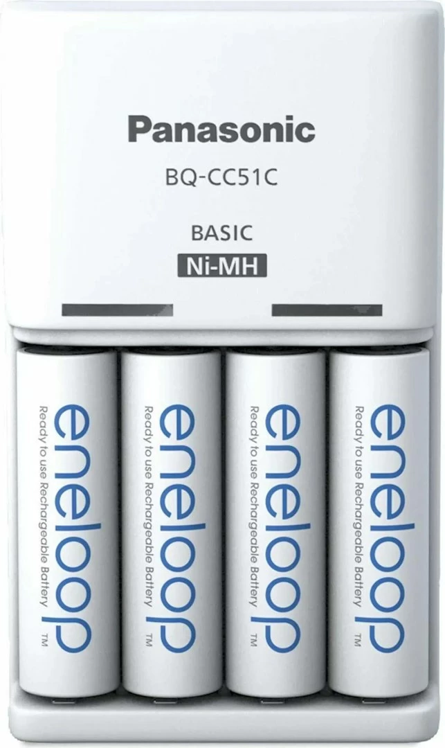 Polnilec baterij Panasonic Eneloop Basic BQ-CC51 s 4x AA 2000 mAh, bel