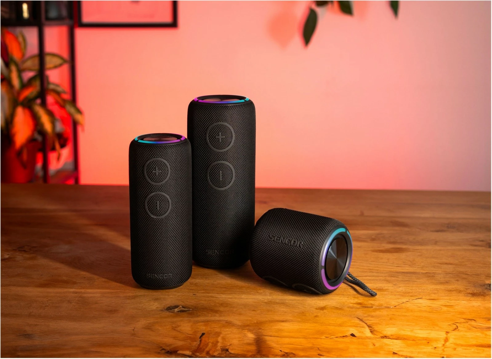 Zvočnik Bluetooth Sencor SIRIUS 2, 20 W, LED, TWS, črn