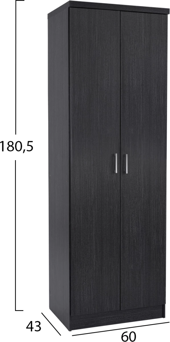 Lesena omara za čevlje s 6 policami 60x43x180.5 Zebrano FH2379.01