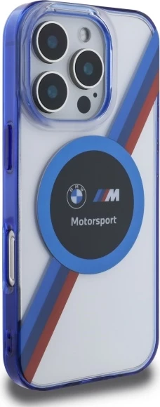 Prozoren ovitek BMW Motorsport IML Circle MagSafe za iPhone 16 Pro Max 6,9"