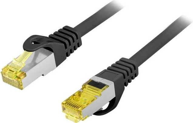 Omrežni kabel Cat6A S/FTP 25 m, RJ45, črn Equip