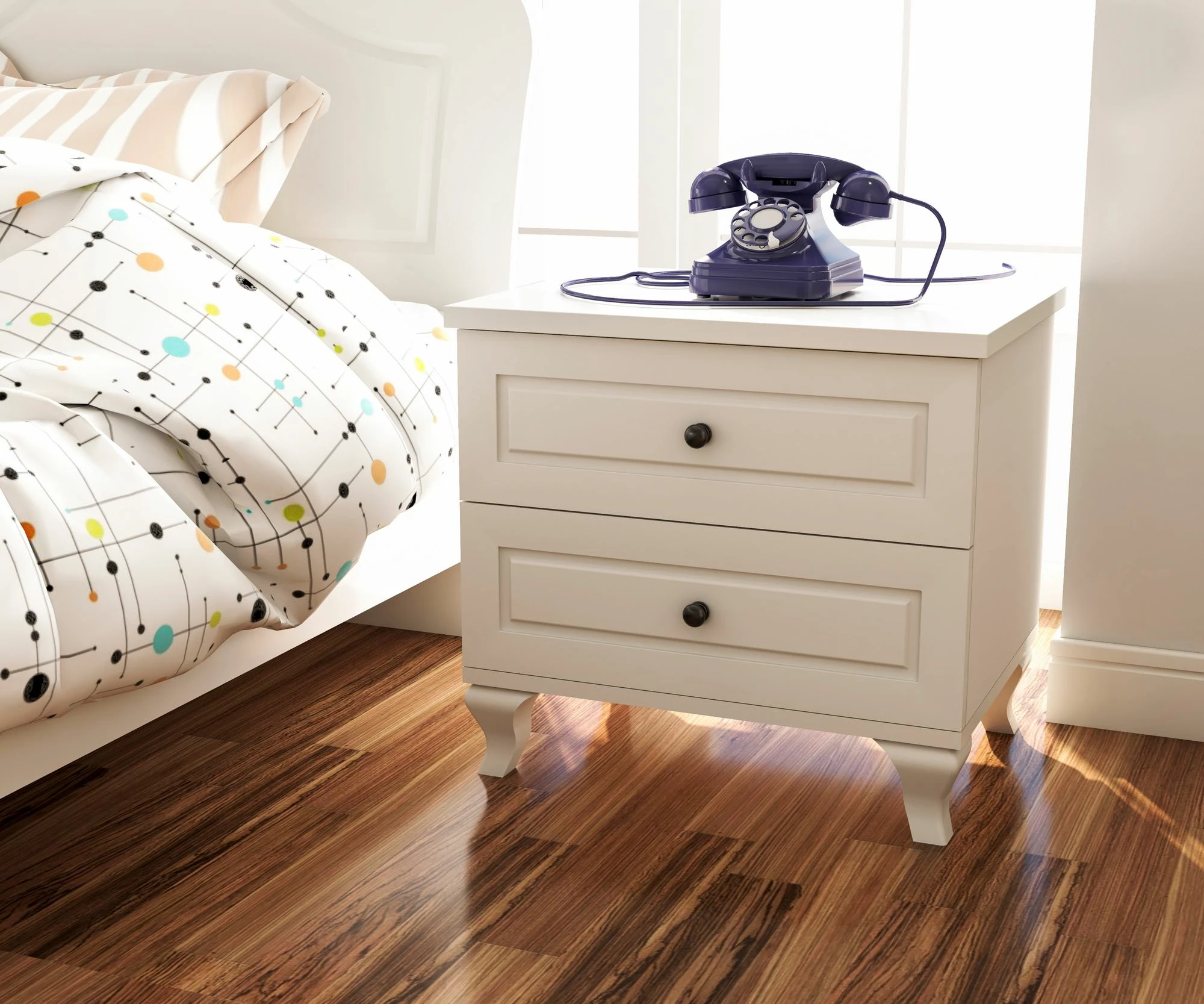 Komplet mladinske sobe Skye Decor, mat bela, RB-014