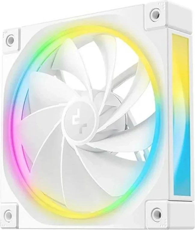 Ventilator za ohišje računalnika DeepCool FL12R WH, 12 cm, RGB, bel