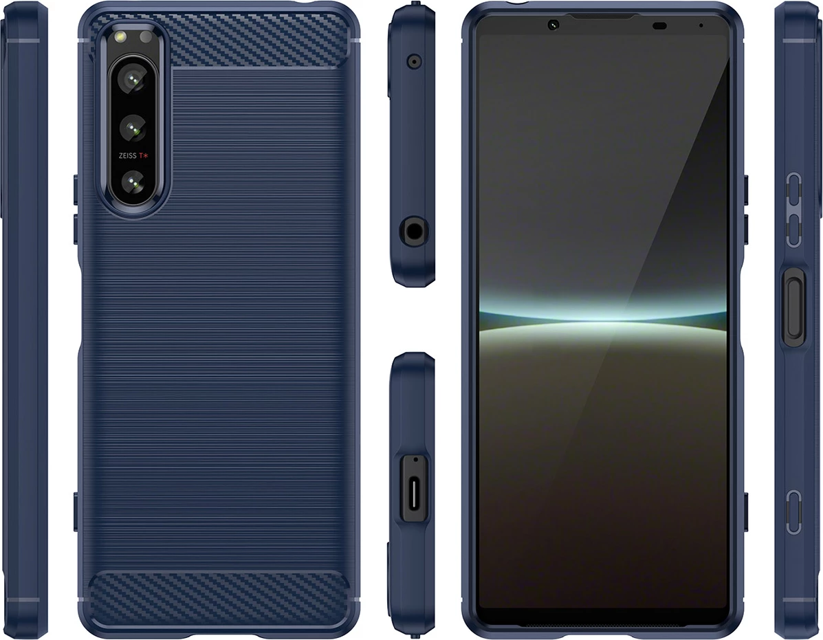 Ovitek za telefon Hurtel Thunder Case za Xiaomi Poco F4 5G, TPU, moder