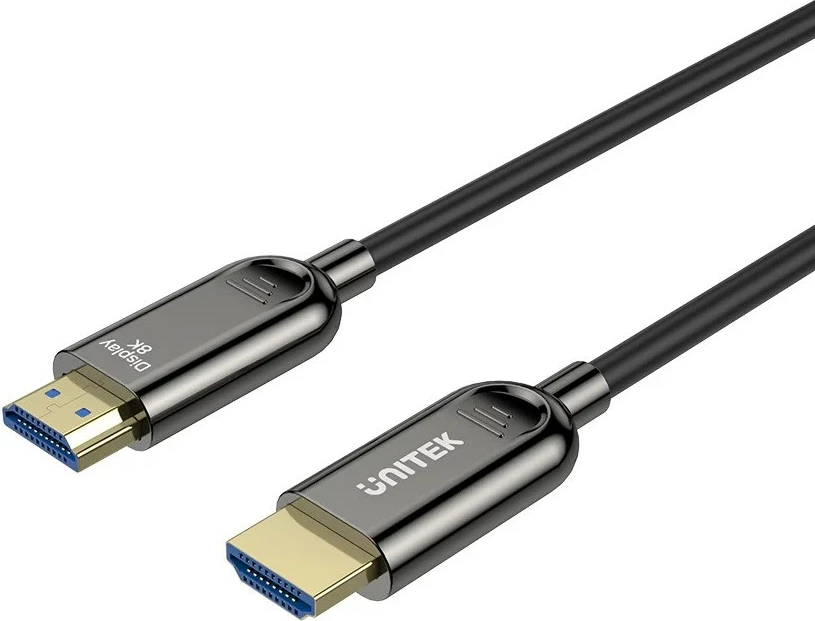 Optični HDMI kabel 2.1, UNITEK C11085GY01-20M, 20 m, črn