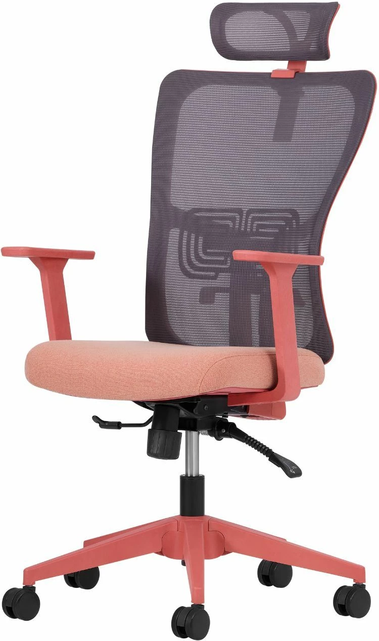 Ergonomski pisarniški stol, salmon, Skye Decor, 126 cm