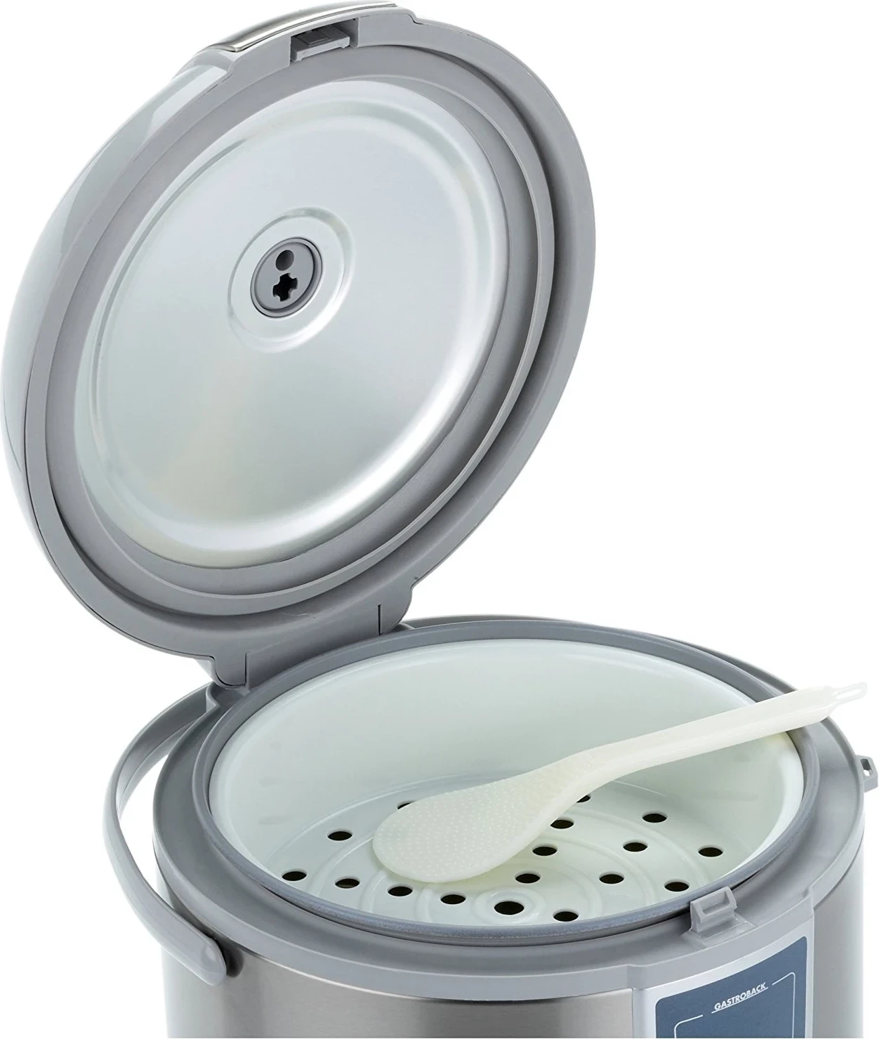Aparat za kuhanje riža in zelenjave Gastroback, srebrno