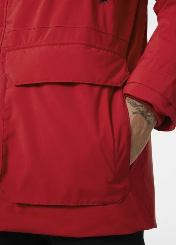 Parka Reine Helly Hansen, moška, rdeča