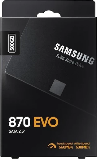 SSD 500 GB, 2,5", Serial ATA III, črn Samsung 870 EVO
