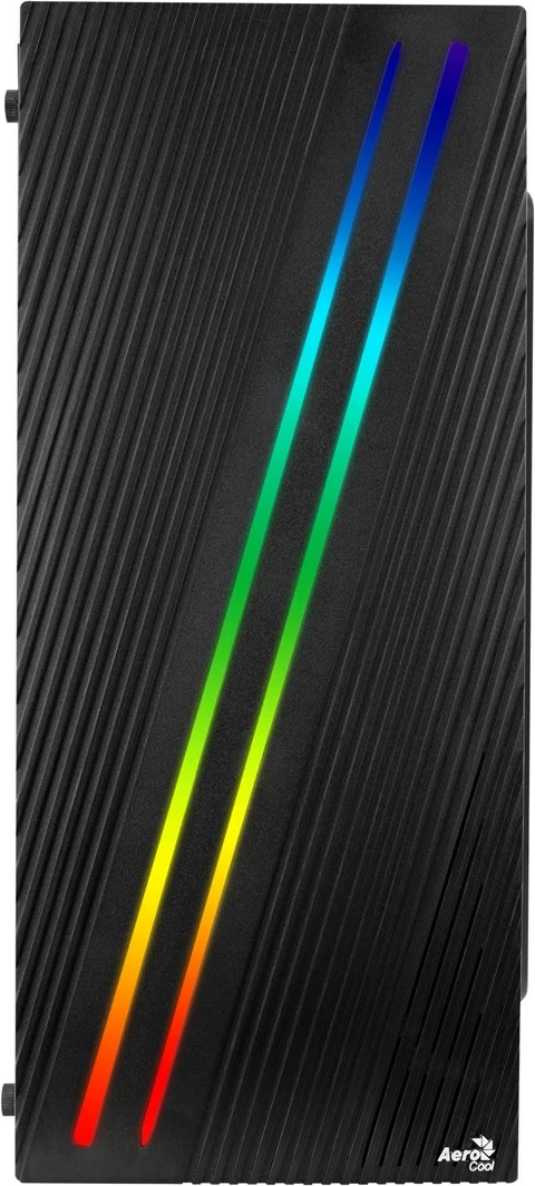 Srednje ohišje z RGB osvetlitvijo Aerocool Streak, črno
