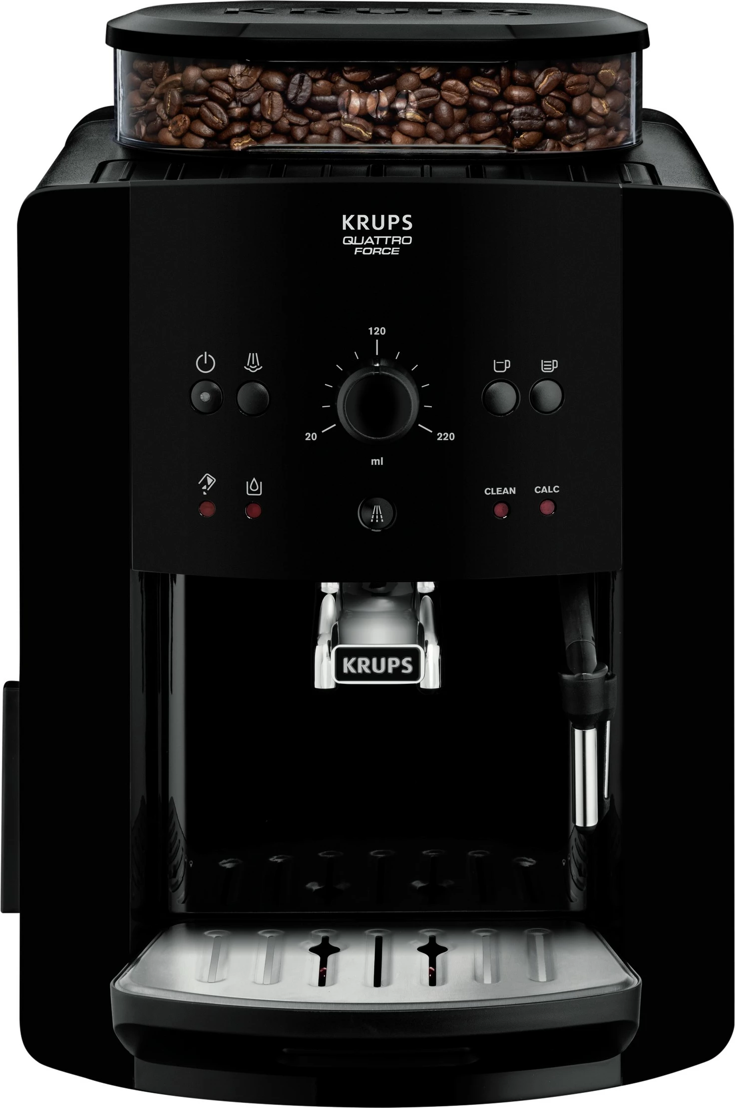 Avtomatski aparat za kavo Quattro Force, Krups, 260 g, črn