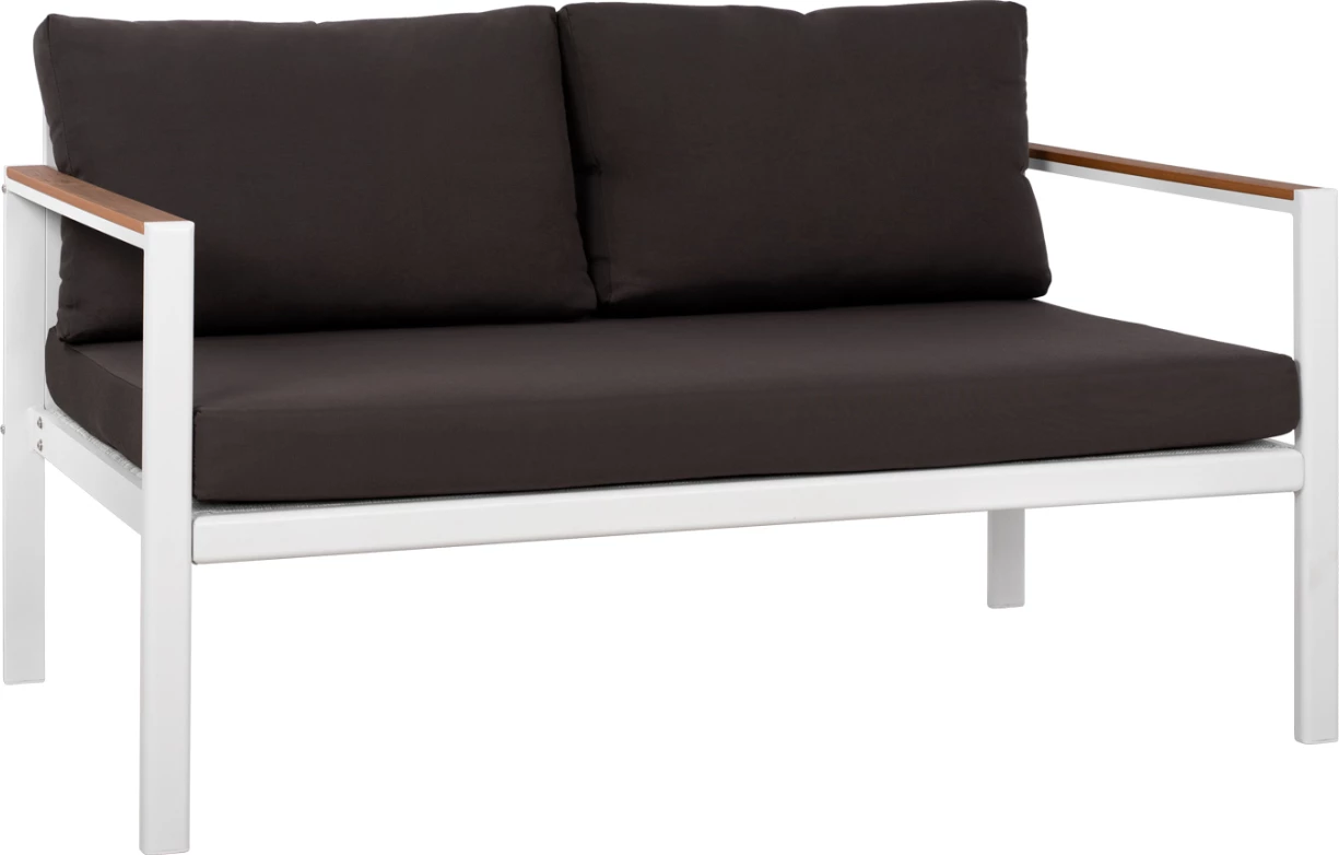 Dvosedežna zofa iz aluminija FH5523.01 Bela