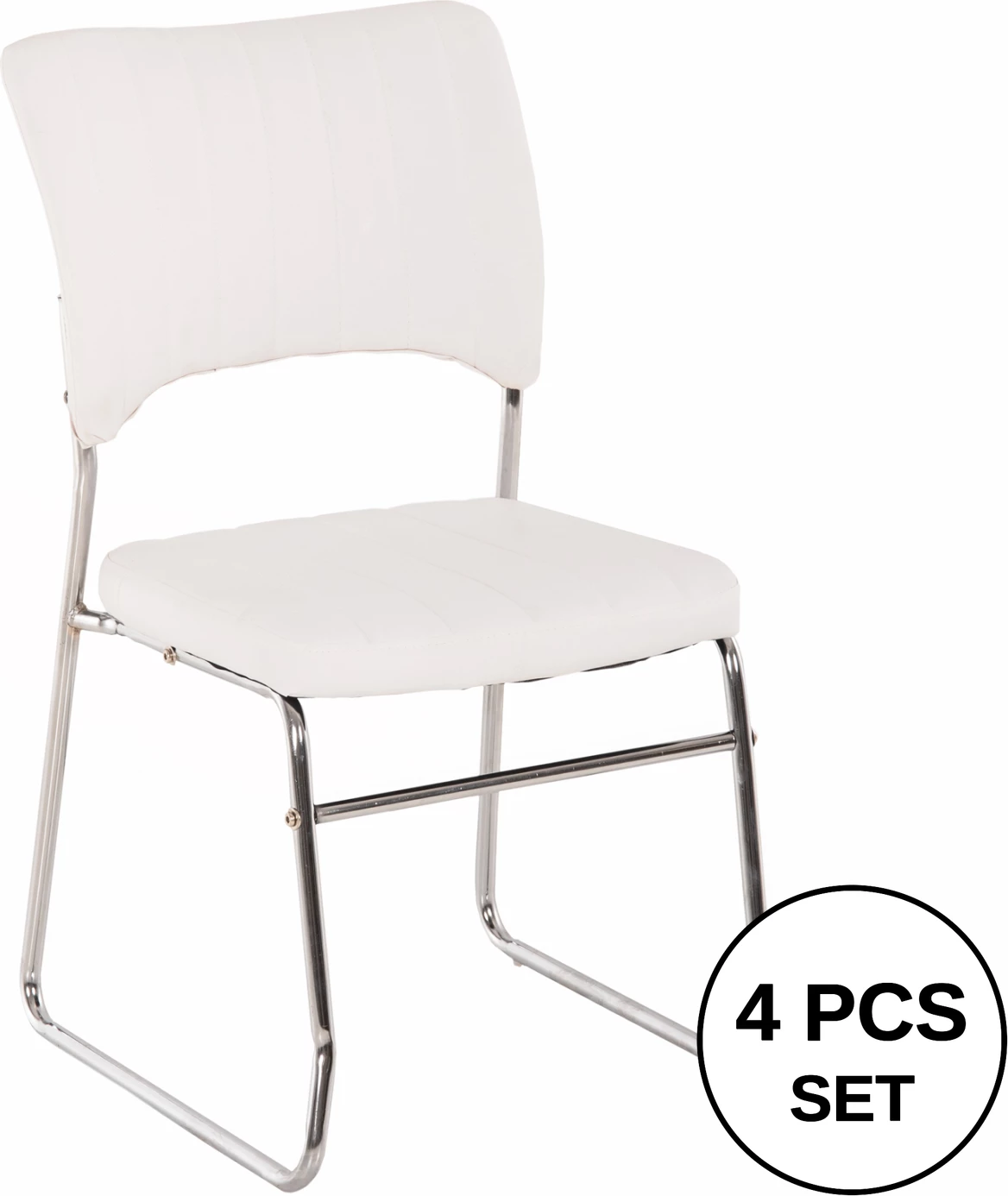 Konferenčni stol FH1071.02 bel 52x60x85 cm, set 4 kosov