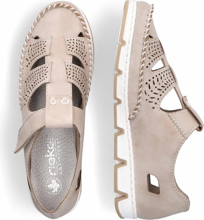 Oprte sandale z ježkom Rieker, ženske