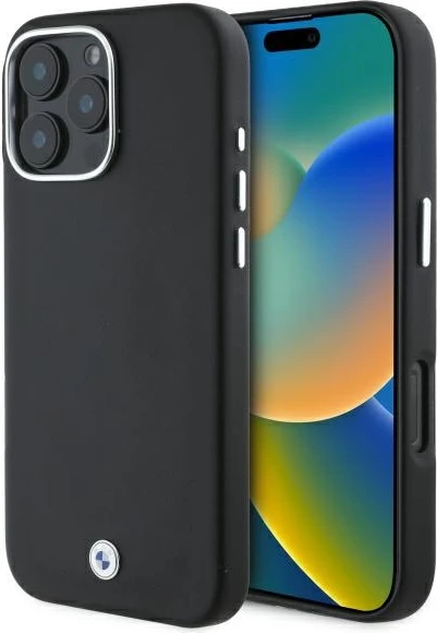 Popolnoma kovinski ovitek z MagSafe za iPhone 16 Pro Max, BMW, črn