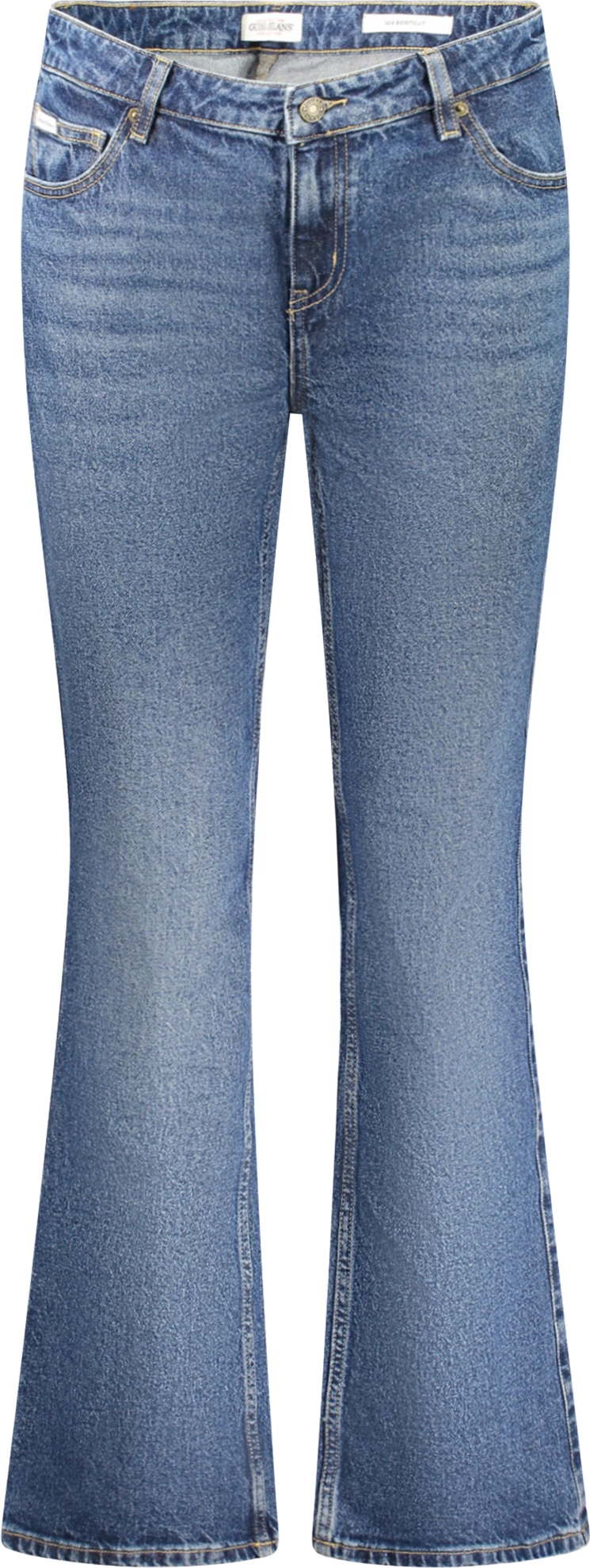 Jeansi bootcut ženske GUESS JEANS, modri