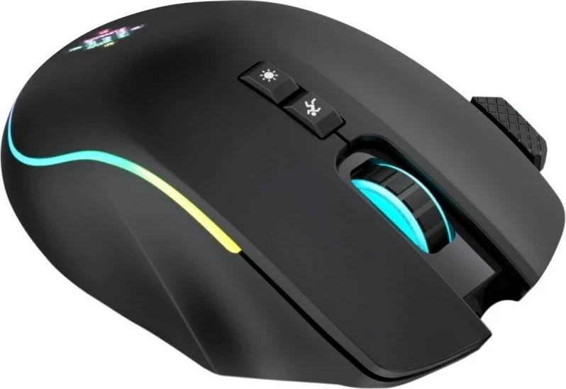 Optični igralniški miš, Defender GM-213 Thunder RF 1600 dpi 8P, črn