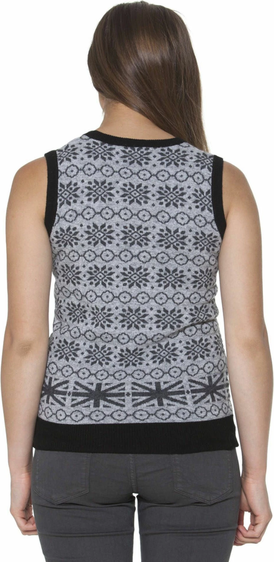 Telovnik za ženske, siv FRED PERRY