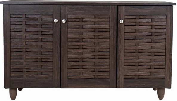 Lesena omarica za čevlje s 3 vrati FH2211.01 Wenge 114x34x68
