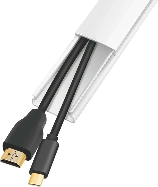 Organizator kablov LogiLink KAB0110, plastika, bel