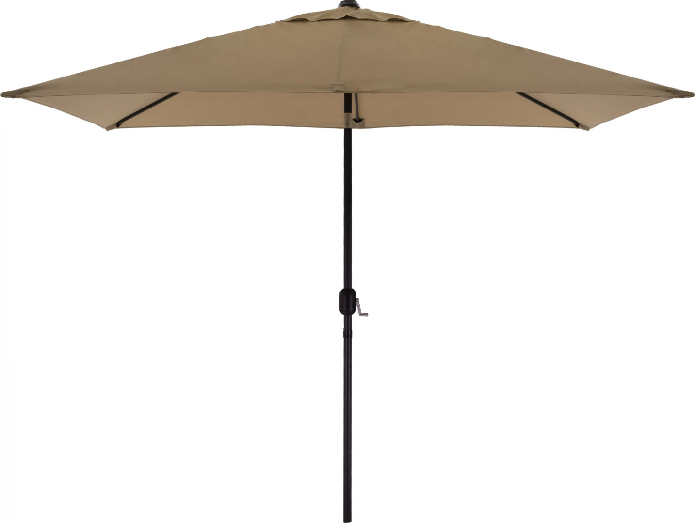 Aluminijasti dežnik FH6029.02 pravokoten taupe 262x170x253 cm