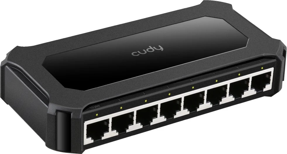 Stikalo Ethernet, 8x LAN vrata, Cudy GS108D, črno