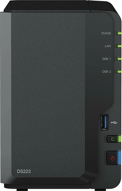 NAS Synology DiskStation DS223, namizni, Realtek RTD1619B, 2 GB DDR4