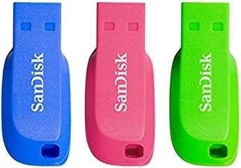 USB ključek Sandisk Cruzer Blade, večbarven