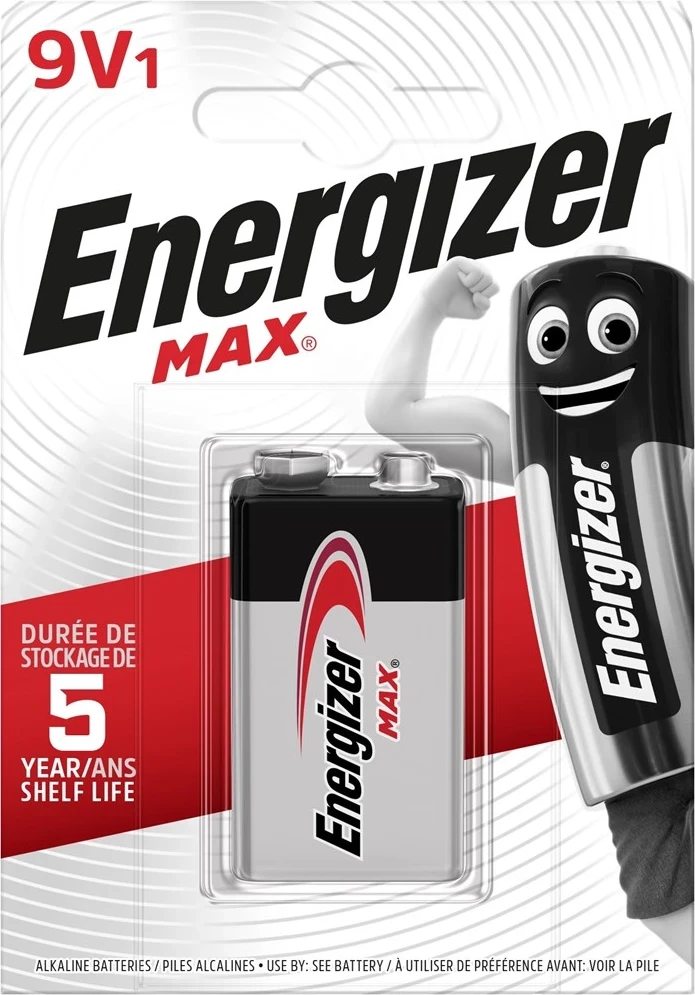 Baterija Energizer Max 426660, 9V 6LR61, 1 kos