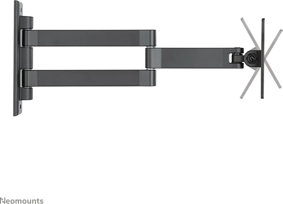 Stenski nosilec za zaslone do 27", Neomounts FPMA-W830BLACK, VESA 75x75/100x100, aluminij, črn