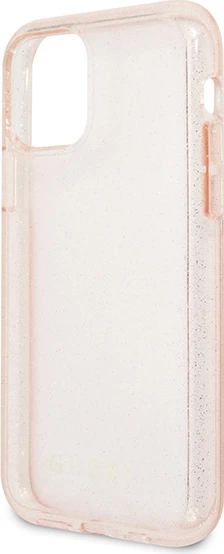 Zaščitni ovitek z bleščicami Guess GUHCN65PCGLPI za iPhone 11 Pro Max, roza