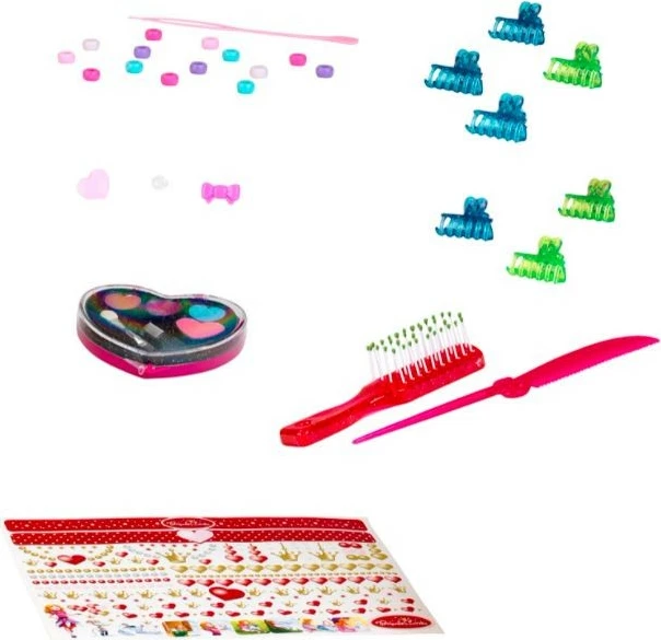 Glava za urejanje las z dodatki Princess Coralie Klein, za deklice, igralni komplet