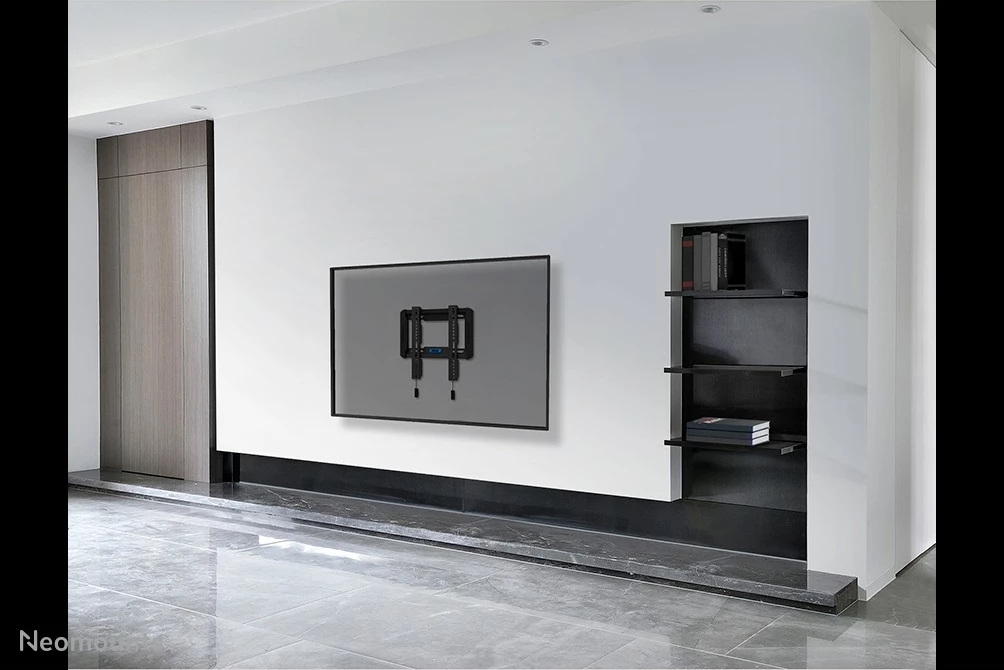 Stenski nosilec za TV, Newstar Neomounts WL30-550BL12, za 24–65 in, ultra tanek, črn