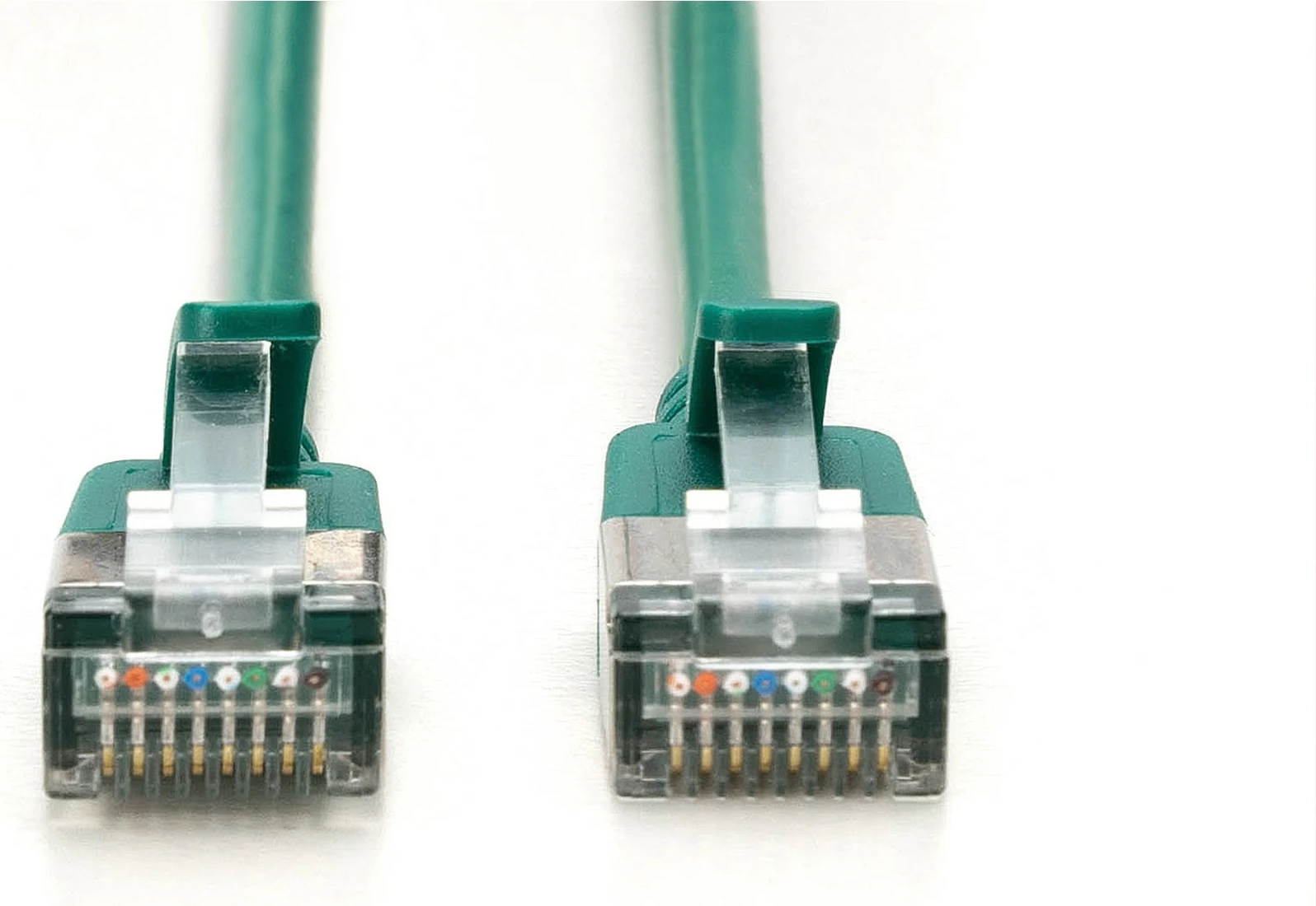 Slim omrežni kabel CAT 6A F/FTP 1,5 m, zelen Digitus