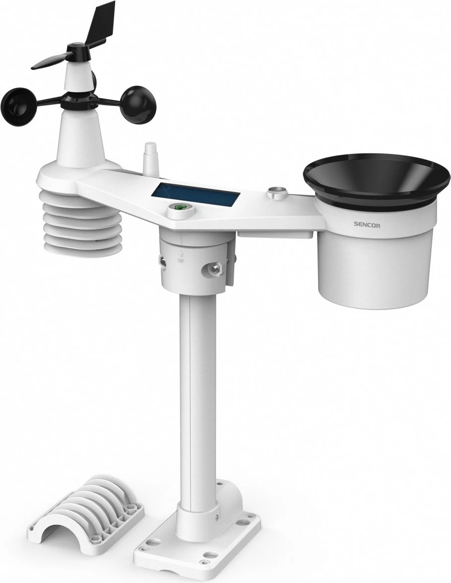 Pametni vremenski stolp Sencor SWS 16600 WiFi SH, 7-v-1 brezžični senzor in TH, bel