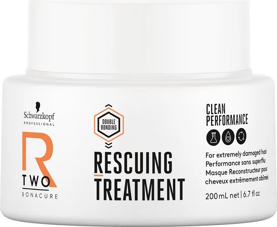 Obnovitvena maska za lase Schwarzkopf Professional Bonacure R-Two Rescuing Treatment Mask 200 ml