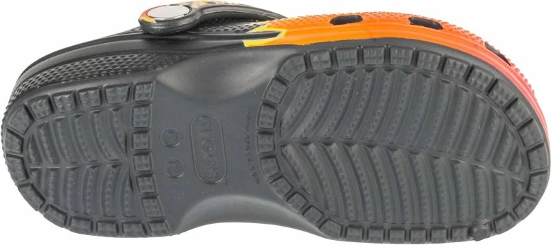 Otroške japonke Crocs, črno-oranžne