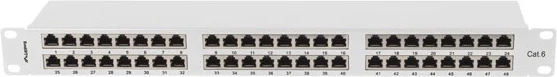 Patch panel Lanberg PPS6-1048-S, siva