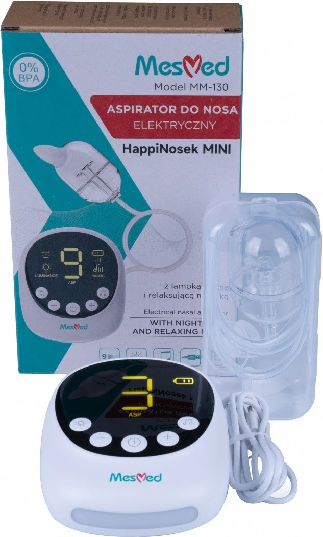 Elektronski sesalnik nosu Mesmed MM-130 HappiNosek Mini, bel