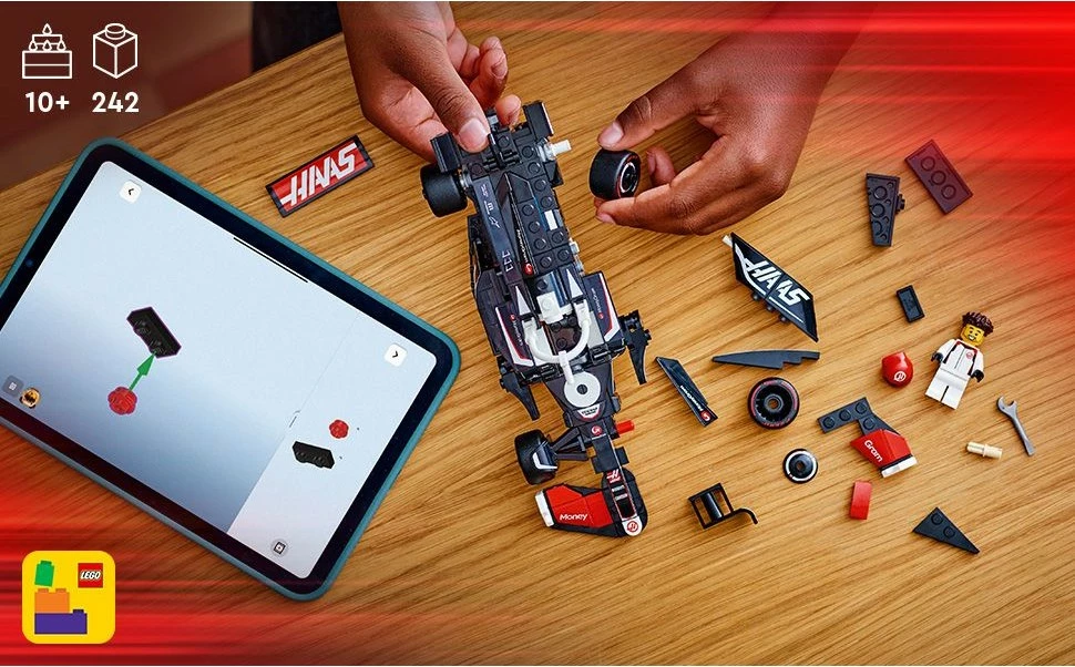 Model dirkalnika MoneyGram Haas F1 Team VF-24, 242 kosov, večbarven