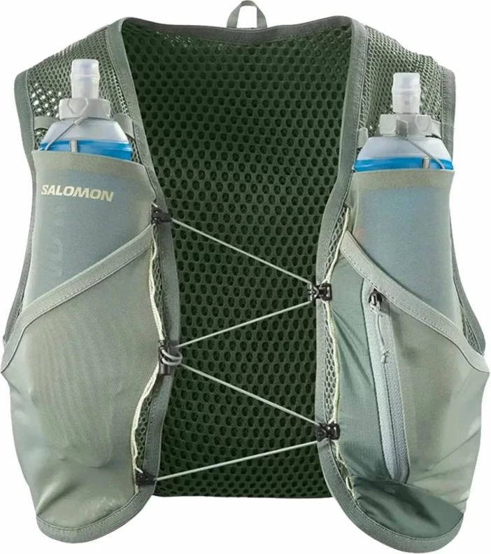 Nahrbtnik za tek in kolesarjenje Salomon Active Skin 8 Set, unisex, zelen