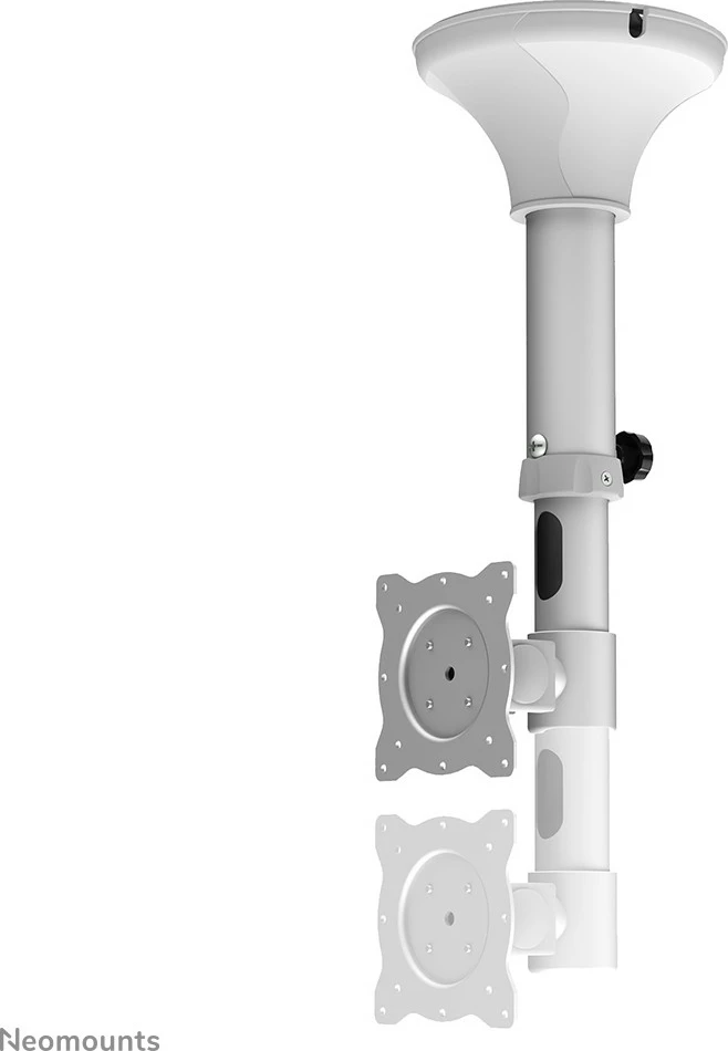 Stropni nosilec za monitor/TV Neomounts FPMA-C025SILVER, 10–30 palcev, vrtljiv, srebrn