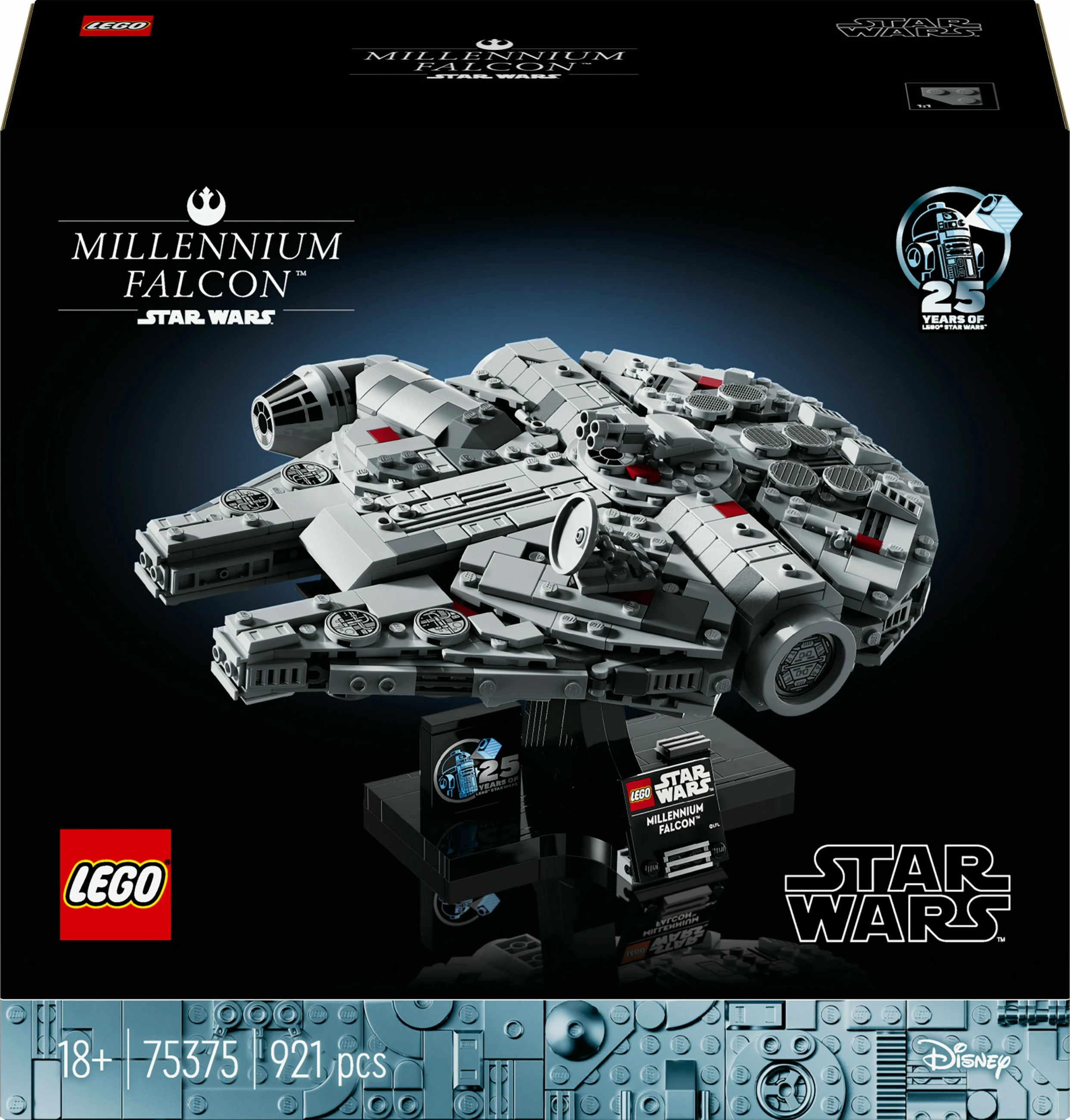 Model zbirateljski Millennium Falcon, LEGO, 18+, 921 kosov, večbarven