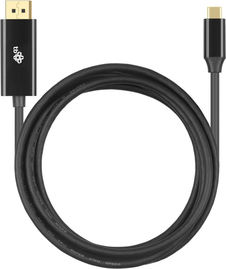 Kabel USB-C na DisplayPort, TB AKTBXVDUSBCDP2B, 2 m, črn