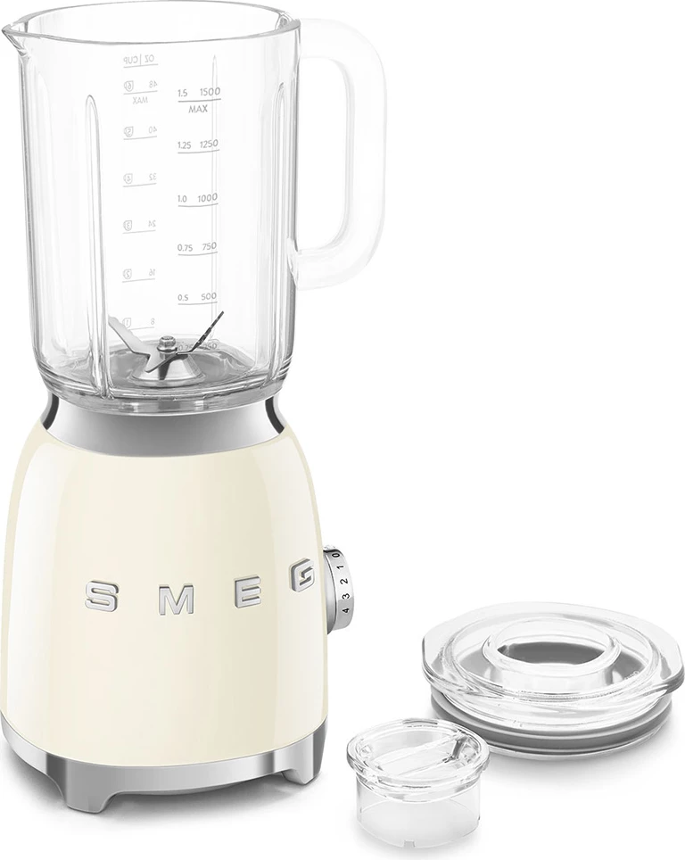 Blender 1,5 L, aluminij, dvojni inox nož, SMEG BLF03CREU, krem