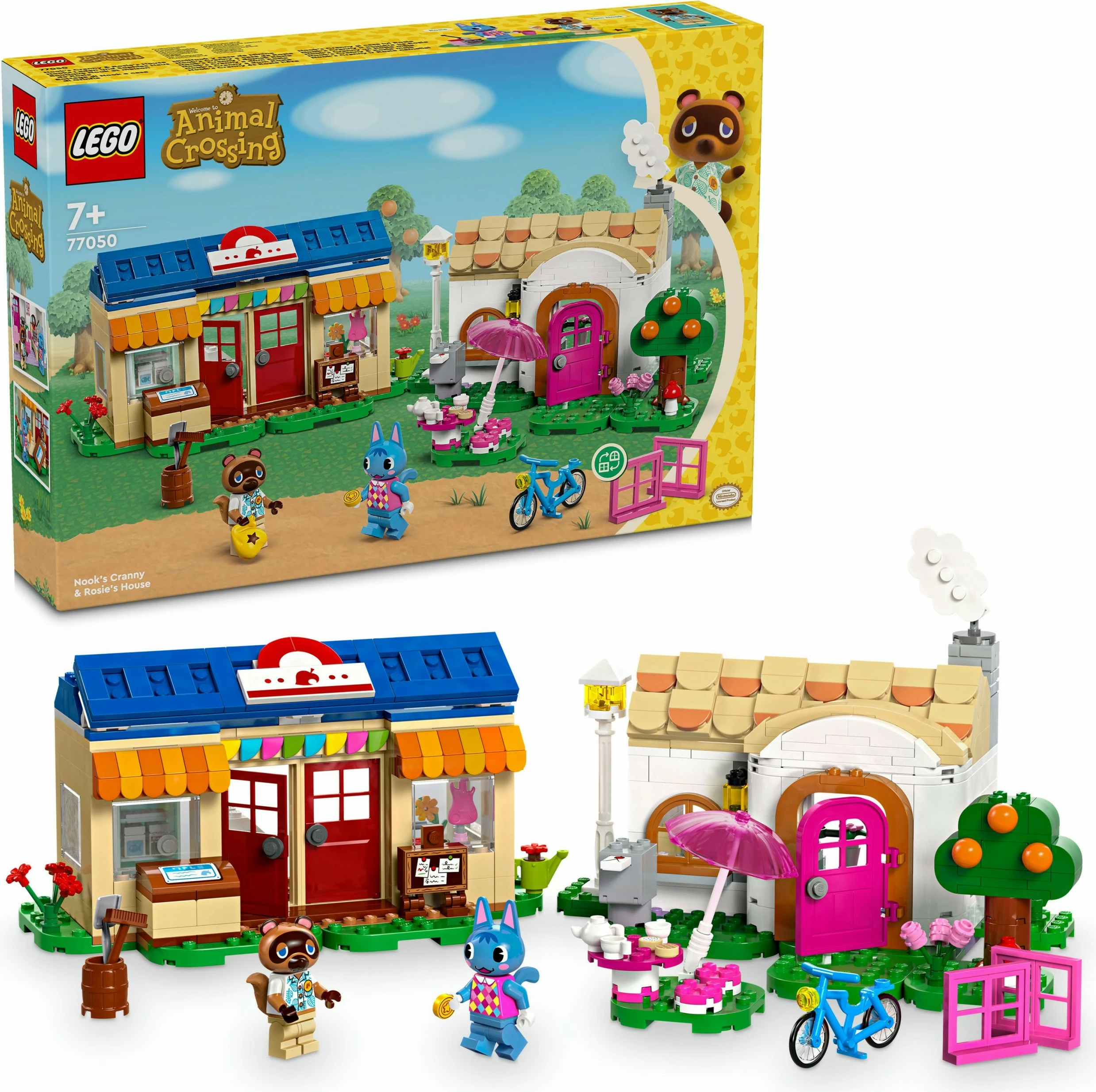 Set gradnje Animal Crossing LEGO 77050, 535 delov, večbarven